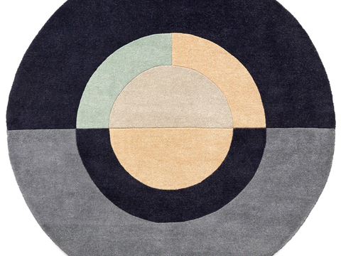  高清圆形地毯 