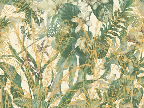  秘境茵奶白大理石岩板 