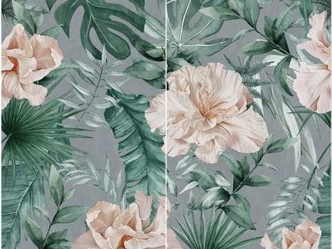  花梦浅灰大理石岩板 