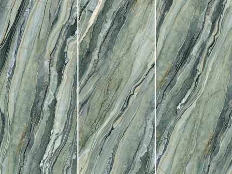  烟熏绿大理石岩板 