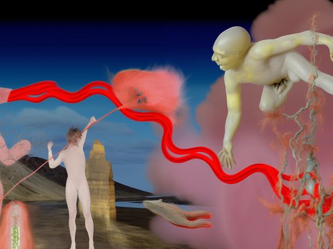  密室鬼屋墙纸壁画贴图 