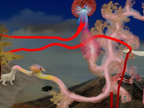  密室鬼屋墙纸壁画贴图 