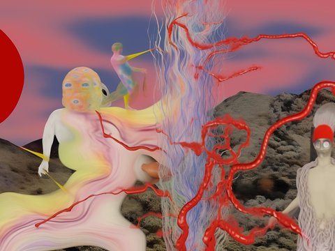  密室鬼屋墙纸壁画贴图 