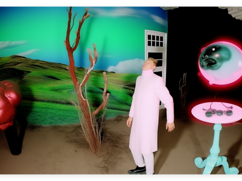  密室鬼屋墙纸壁画贴图 