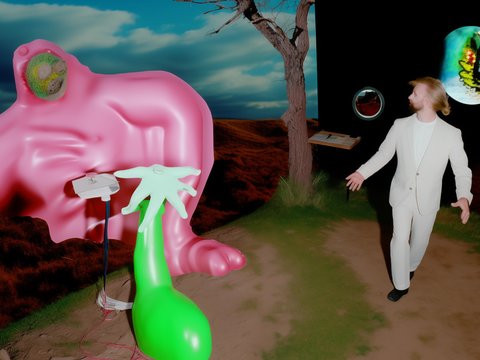  密室鬼屋墙纸壁画贴图 