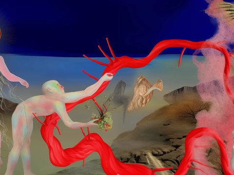  密室鬼屋墙纸壁画贴图 