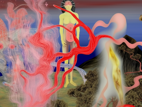  密室鬼屋墙纸壁画贴图 