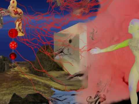  密室鬼屋墙纸壁画贴图 