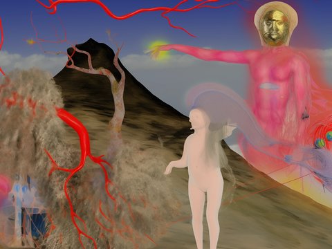  密室鬼屋墙纸壁画贴图 