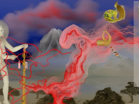  密室鬼屋墙纸壁画贴图 