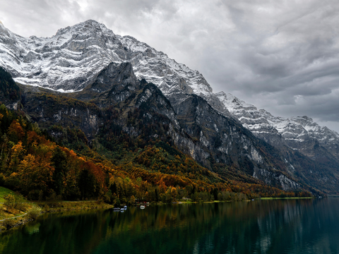  自然风景 山脉湖水 