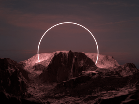  异星科幻 山脉峡谷 