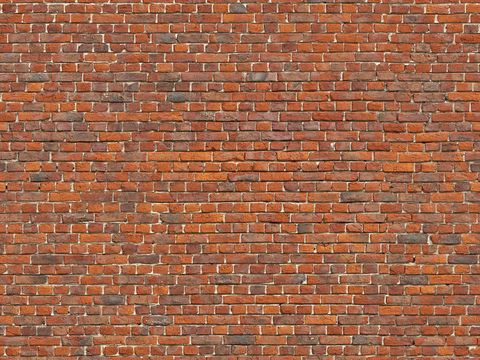  高清无缝红砖墙面贴图 