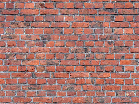  高清无缝红砖墙面贴图 