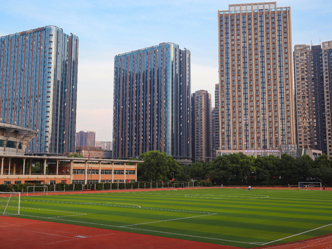  学校 操场 教学楼 校园 