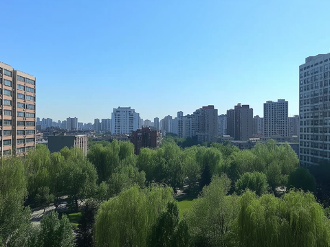  高清城市白天外景 