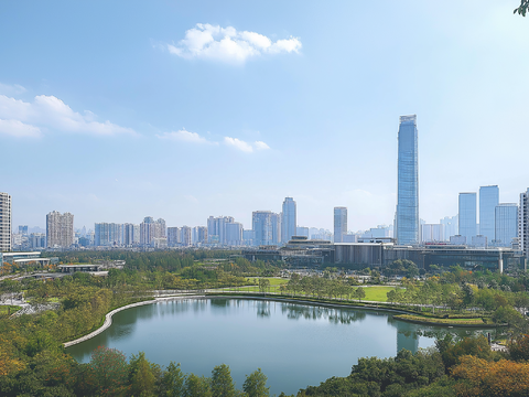  高清城市白天外景 