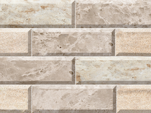  黄色花岗岩矩形砖 