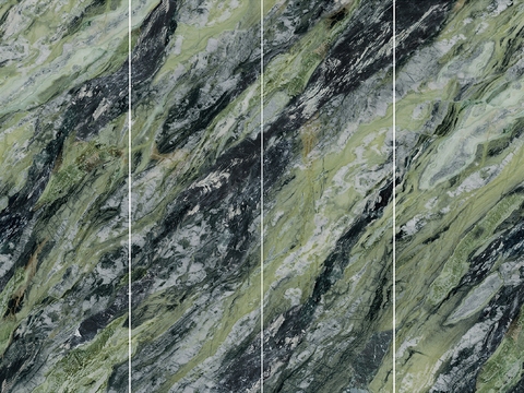  绿色大理石拼花 