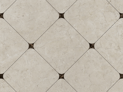  暖灰大理石拼花地面贴图 