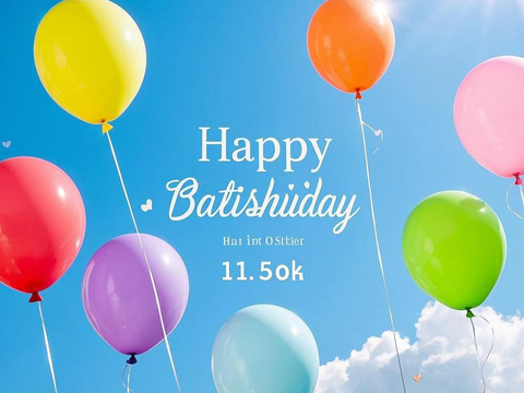  气球热气球天空海报 