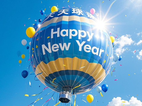  气球热气球天空海报 