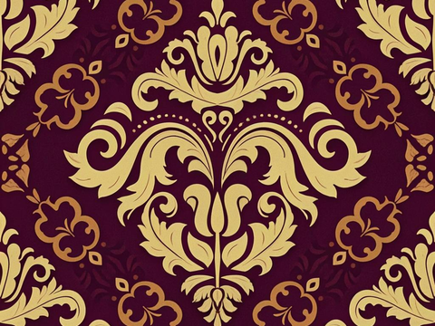  欧式传统复古花纹壁纸墙纸墙布贴图 