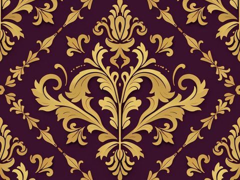  欧式传统复古花纹壁纸墙纸墙布贴图 