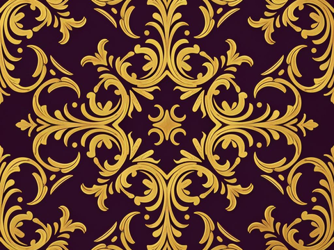  欧式传统复古花纹壁纸墙纸墙布贴图 