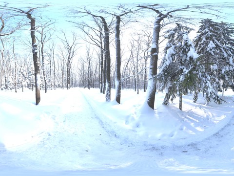  雪地 外景素材 