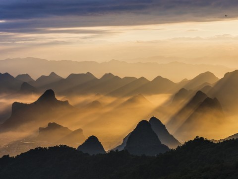  自然风景 山脉云海 