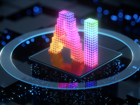  AI智能科技背景 蓝色科技 ai场景 屏幕背景 