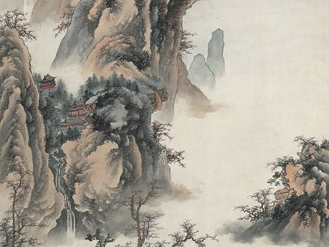 新中式挂画 水墨字画 古画 中式画 抽象挂画 
