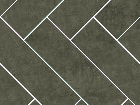  新中式人字拼石材拼花无缝 