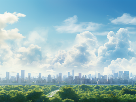  建筑外景 白天 远景 