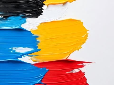  现代多巴胺肌理画艺术画 