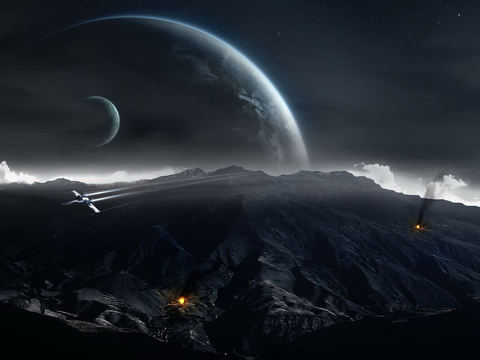  宇宙星球电视画面 