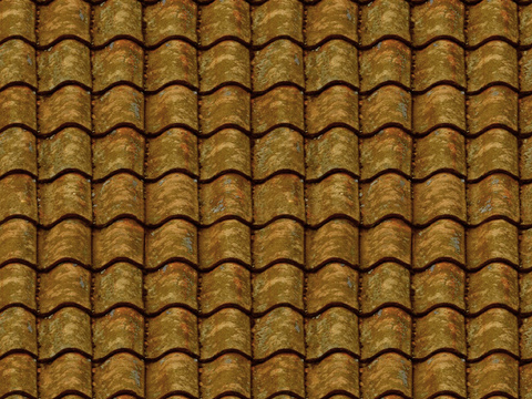  做旧瓦片 波瓦 复古瓦片 陶土瓦 