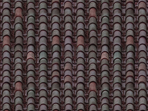  做旧瓦片 波瓦 复古瓦片 