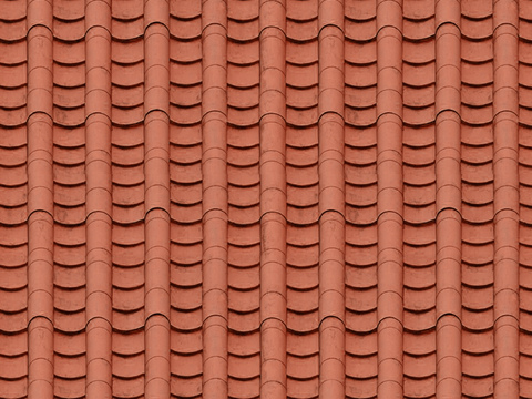  做旧瓦片 波瓦 复古瓦片 陶土瓦 