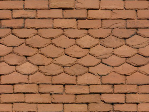  瓦片 波瓦 陶土瓦 圆瓦 鱼鳞瓦 