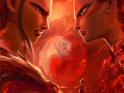  哪吒电影海报 哪吒海报封面 哪吒魔童闹海 