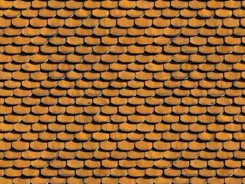  瓦片 波瓦 陶土瓦 圆瓦 鱼鳞瓦 