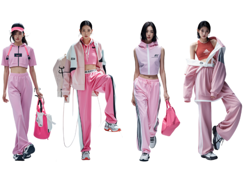  PS免抠现代美女 时尚运动服装秀 T台走秀 时尚模特 运动 