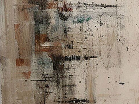  中古复古挂画 艺术画  抽象画  现代装饰挂画 