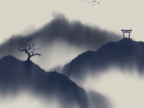  水墨画 装饰画 