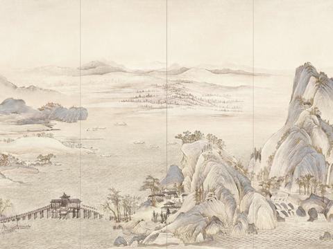  新中式水墨字画装饰画 