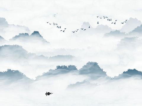  新中式水墨字画装饰画 