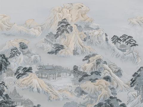  新中式水墨字画装饰画 