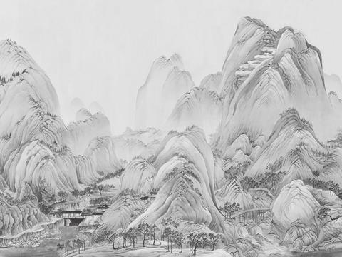  新中式水墨字画装饰画 
